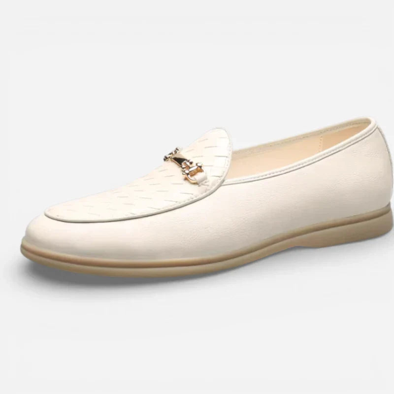 Mocassin Blanc Homme Image