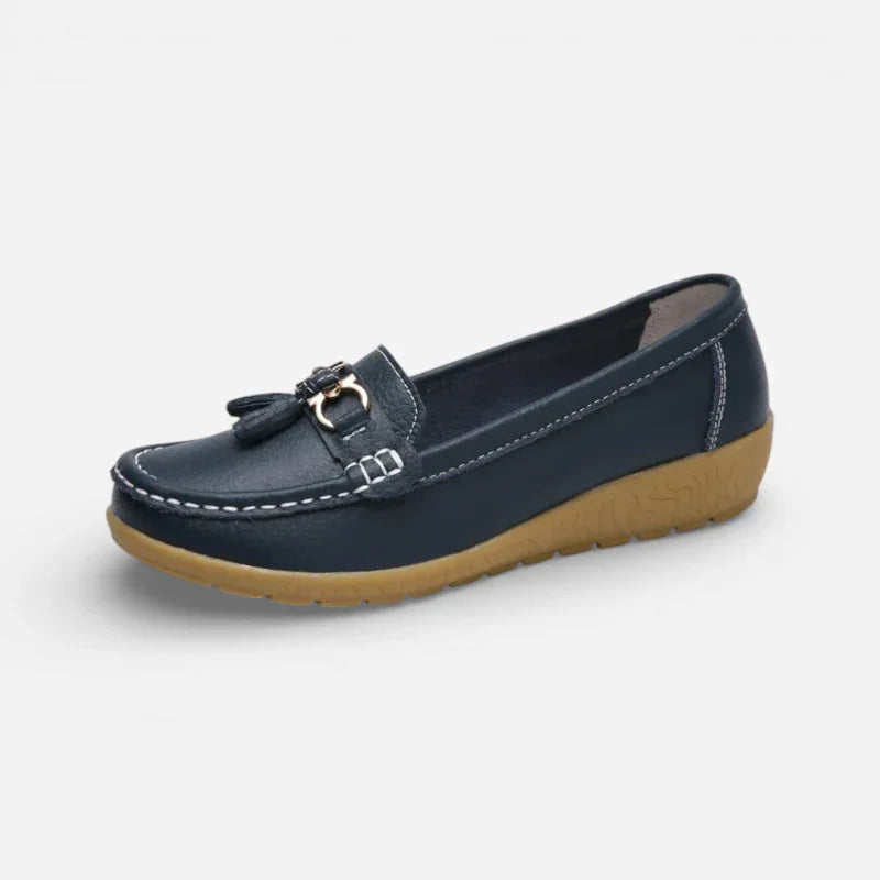 Mocassin Bleu Marine Femme Image