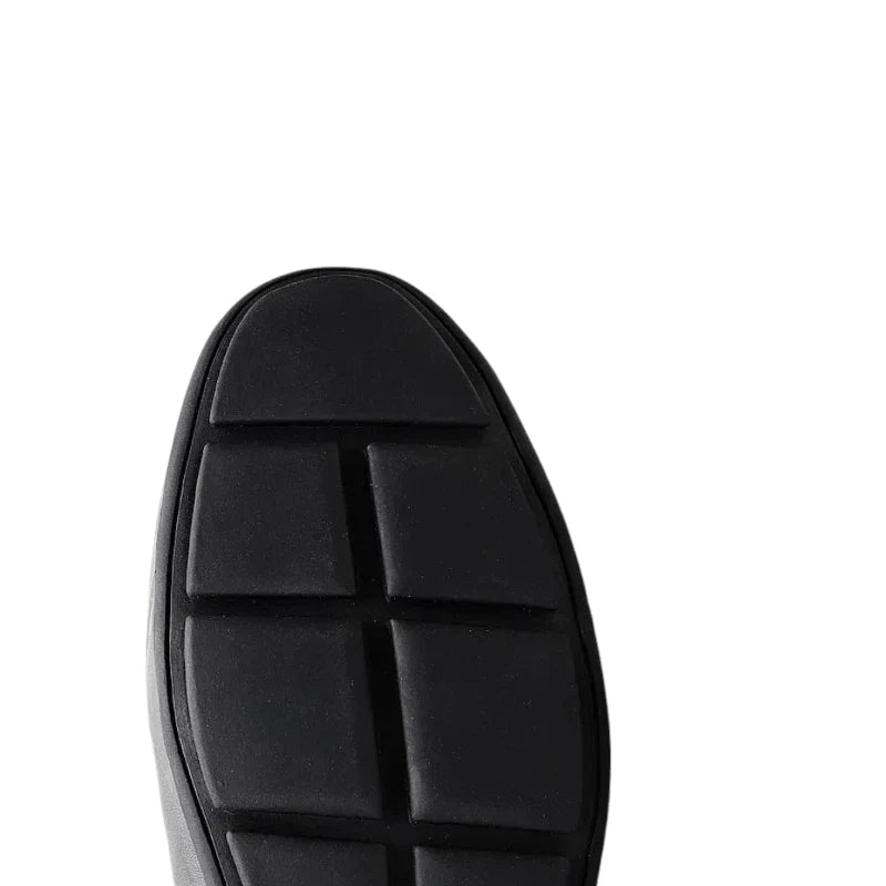 Mocassin Homme Cuir Vernis Noir