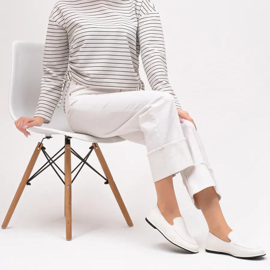 Mocassin Cuir Souple Femme