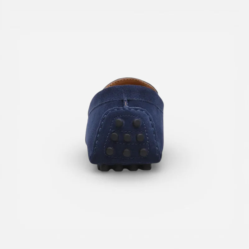 Mocassin Pour Homme Daim Bleu Marine