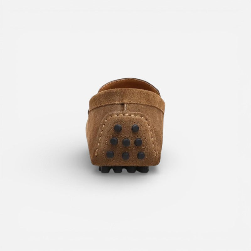 Mocassin Femme Daim Marron