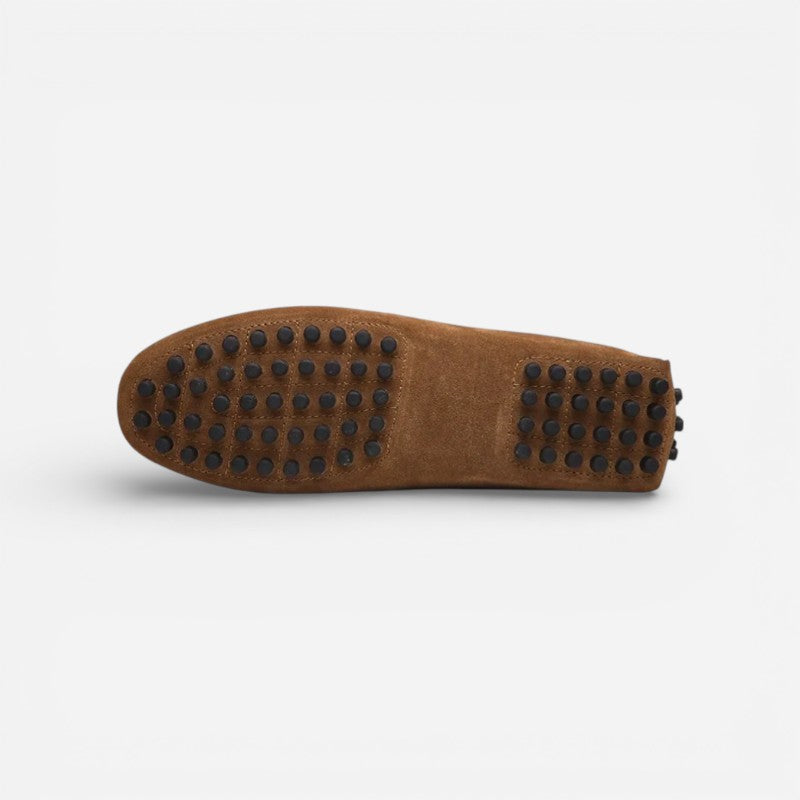 Mocassin Femme Daim Marron