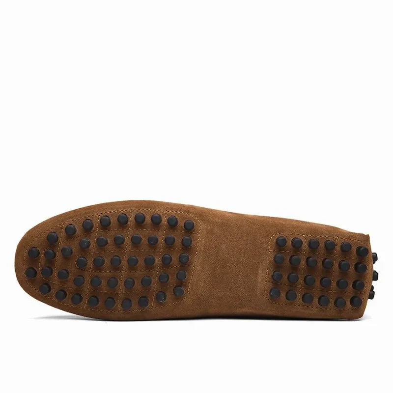 Mocassin Daim Marron Homme Chic