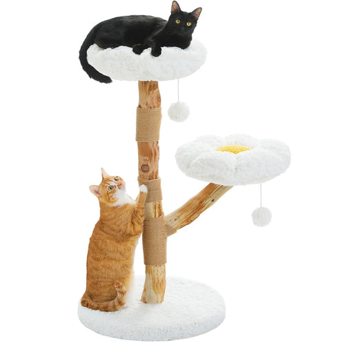 Arbre à chat 2 plateformes -  92 cm