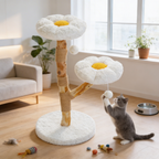 Arbre à chat 2 plateformes -  92 cm