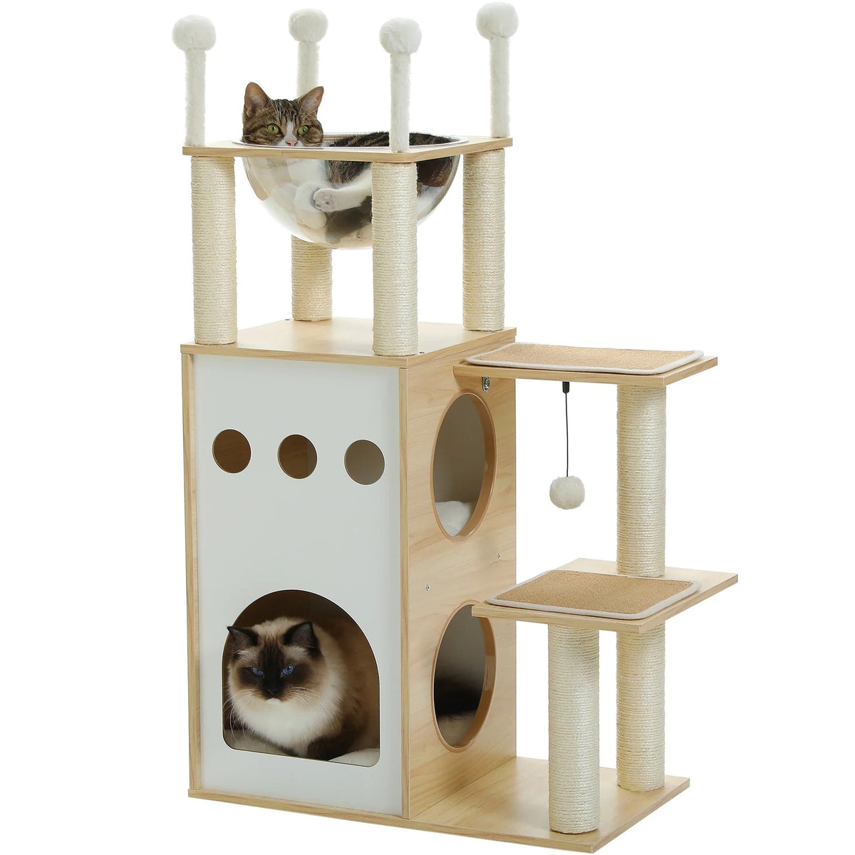 Arbre à chat cabane - 108 cm