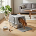 Bac à litière chat en inox