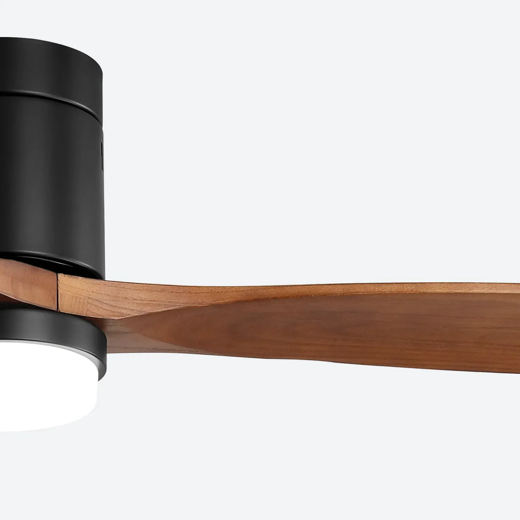 Miami | Ventilateur de plafond 132cm Aura - Pales bois & LED intégrée