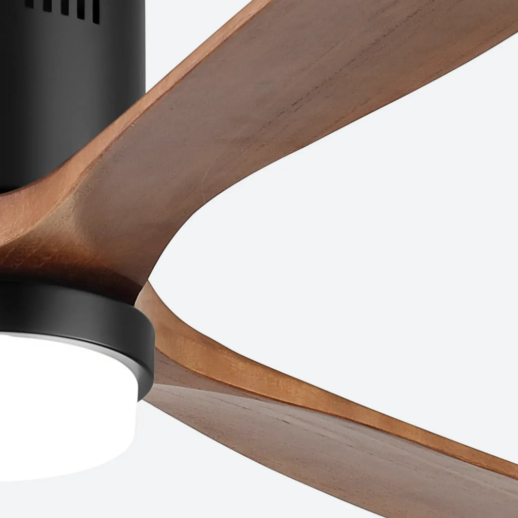 Miami | Ventilateur de plafond 132cm Aura - Pales bois & LED intégrée