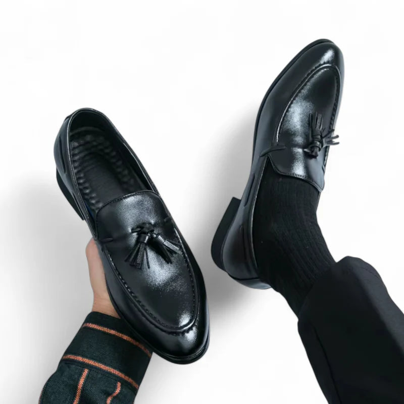 Mocassin Noir Gland Homme