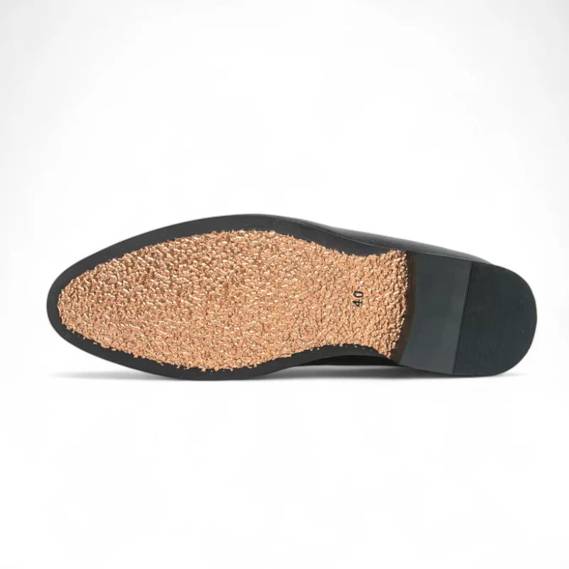 Mocassin Noir Gland Homme