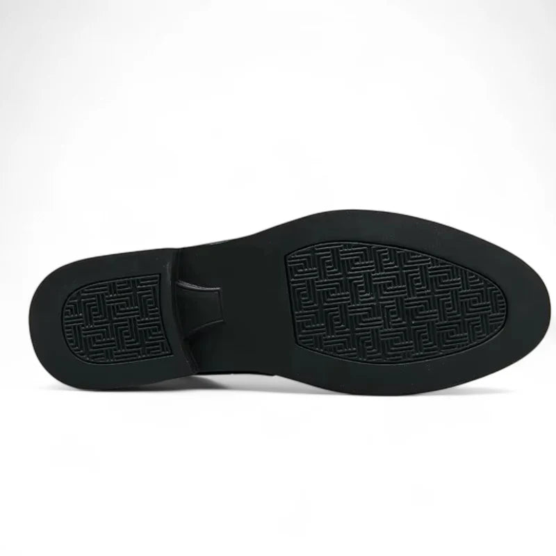 Mocassin Daim Marine à Glands Homme