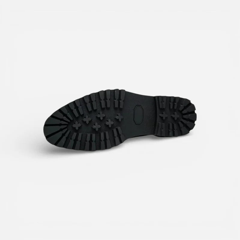 Mocassin Noir Et Blanc