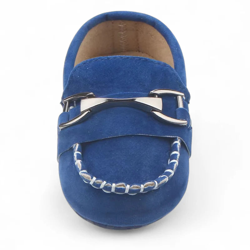 Mocassin Pour Bébé Bleu Avec Chainette