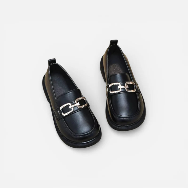 Mocassin Enfant Cuir Chainette