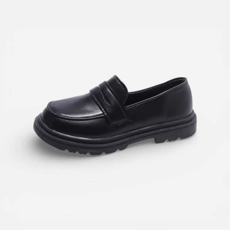 Mocassin Cuir Garçon à Talon