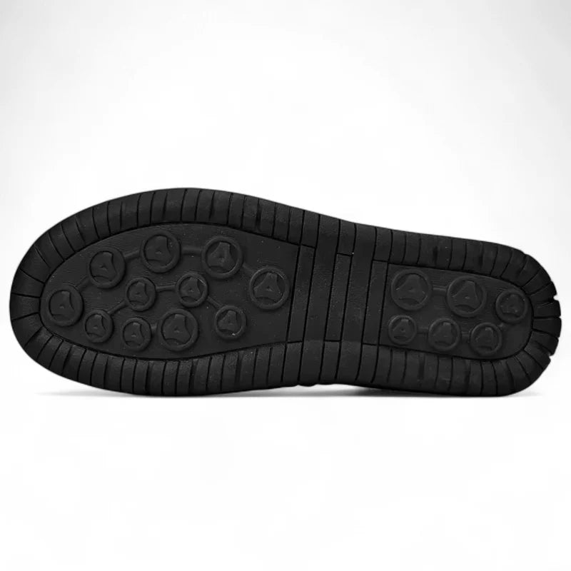 Mocassin En Cuir Bleu Marine à Lacets à Couture Pour Homme