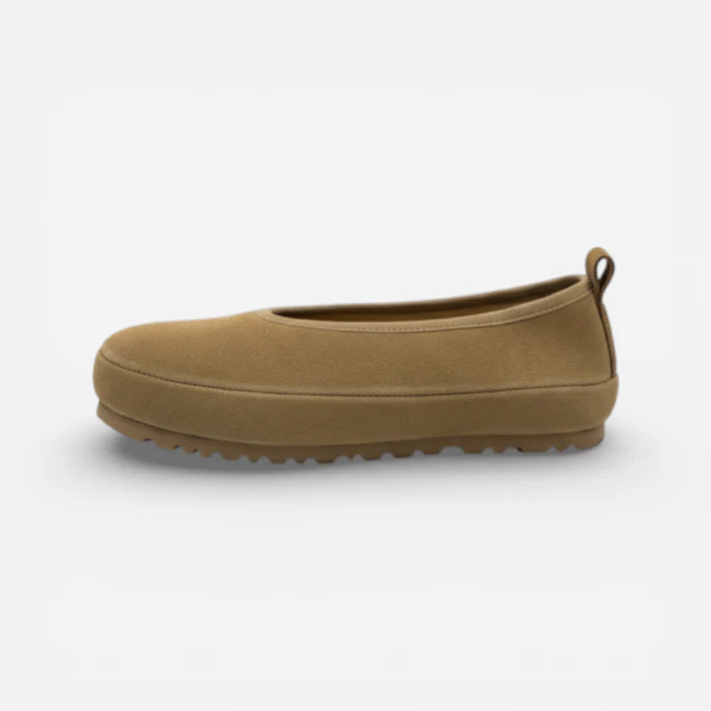 Mocassin En Daim Marron Femme