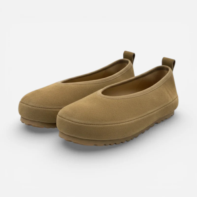 Mocassin En Daim Marron Femme