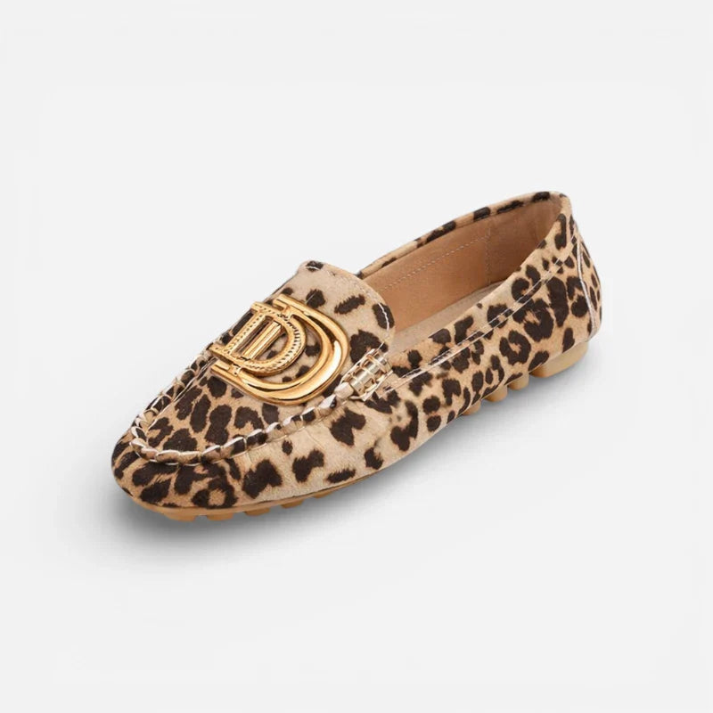Mocassin Femme Léopard Bijoux