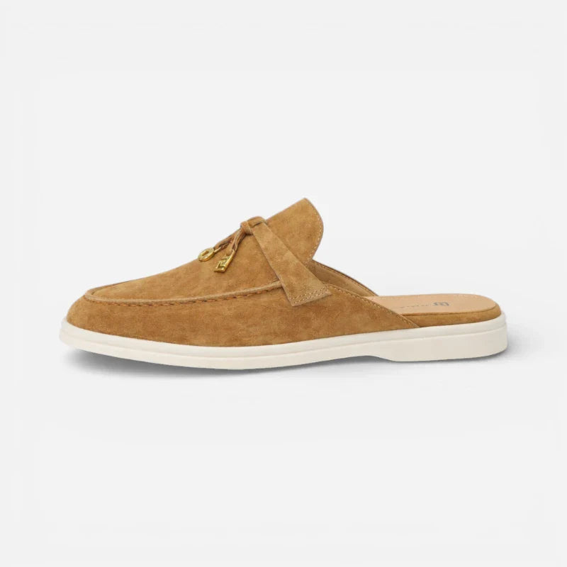 Mocassin Ouvert Marron à Gland Pour femme
