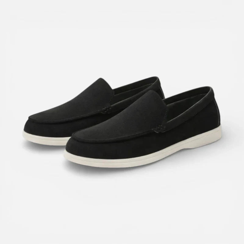 Mocassin Homme En Daim Noir