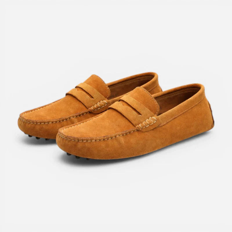 Mocassin Homme Camel Daim