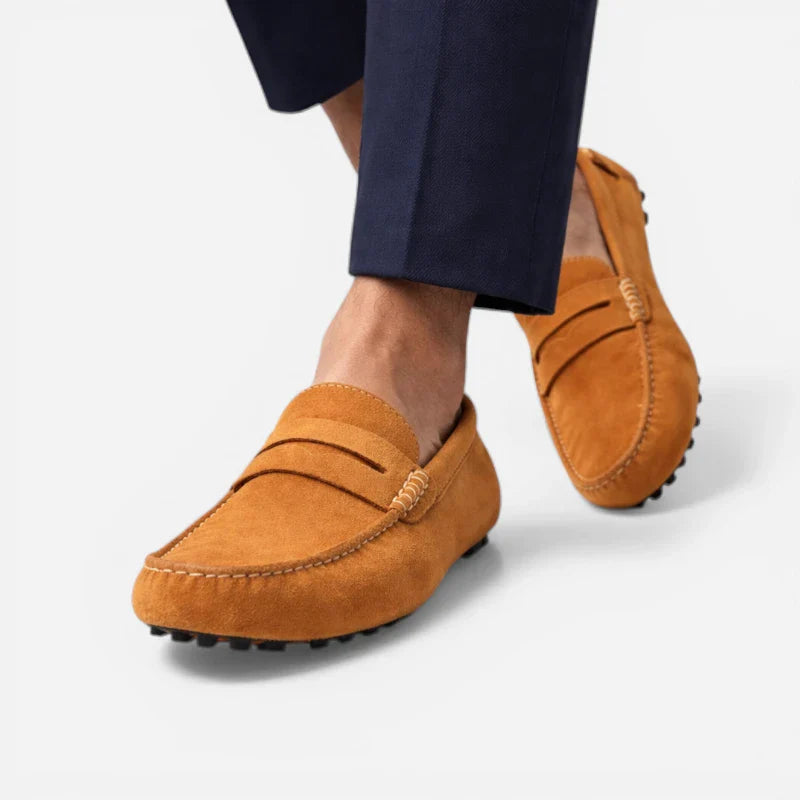 Mocassin Homme Camel Daim