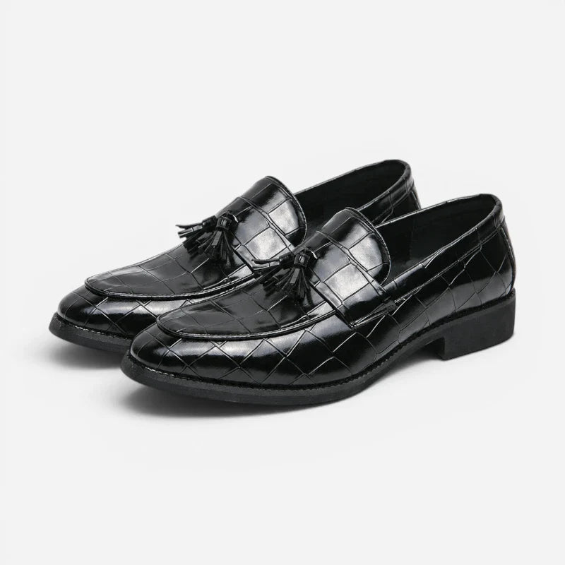 Mocassin Croco À Glands