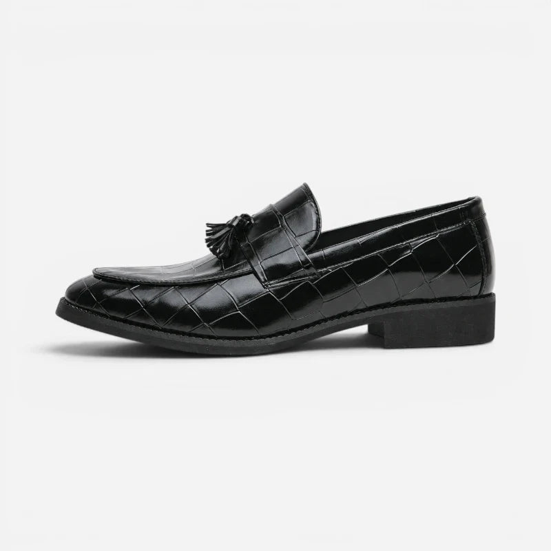 Mocassin Croco À Glands