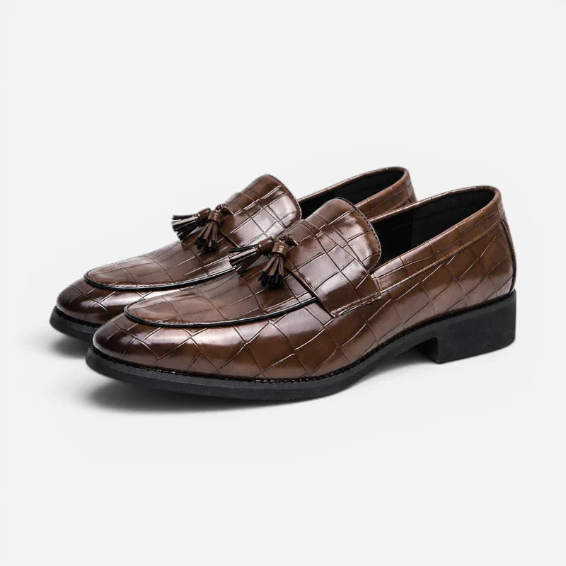 Mocassin À Gland Marron