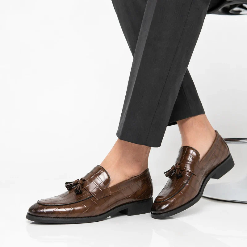 Mocassin À Gland Marron