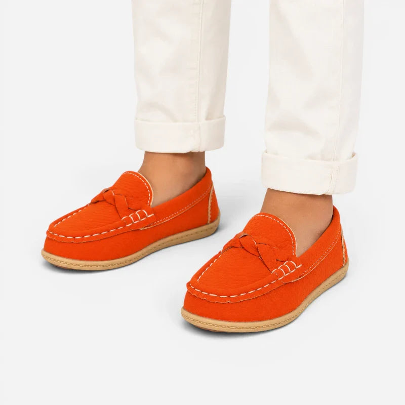 Mocassin Enfant Garçon Orange