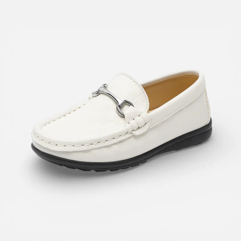 Mocassin Fillette Blanc