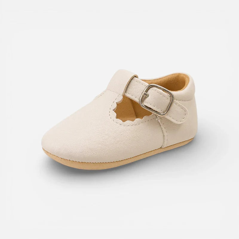Mocassin Cuir Beige Bébé