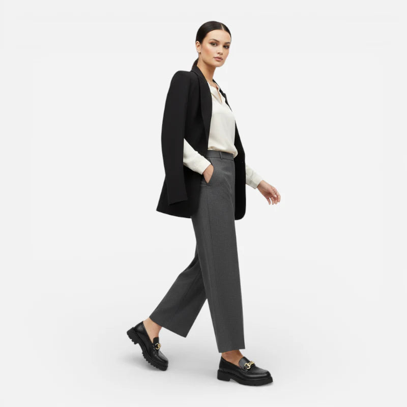 Mocassin Plateforme Femme Noir Chainnette Dorée