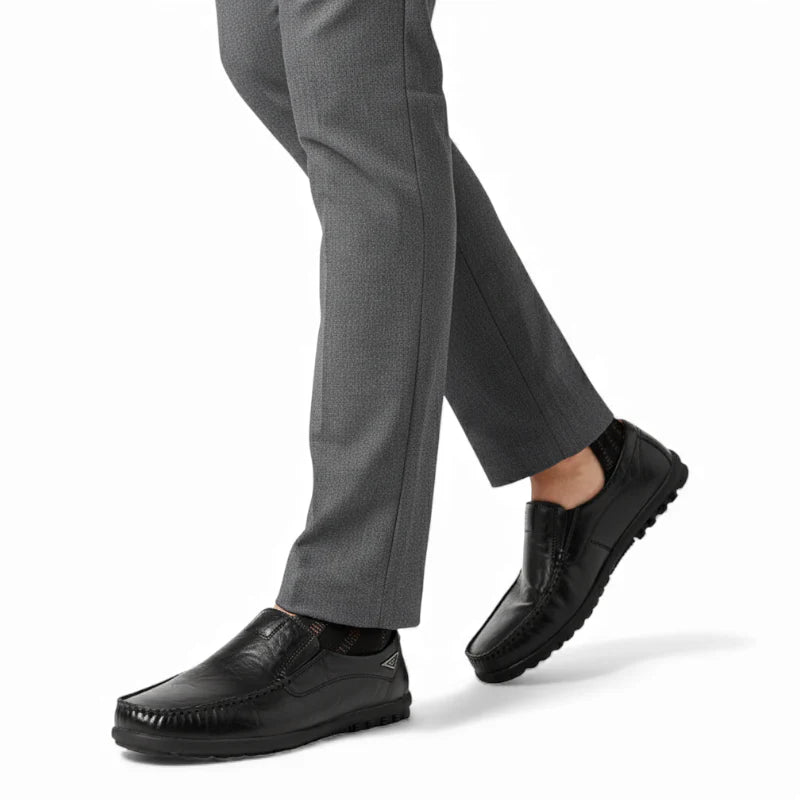 Mocassin Homme Noir Cuir