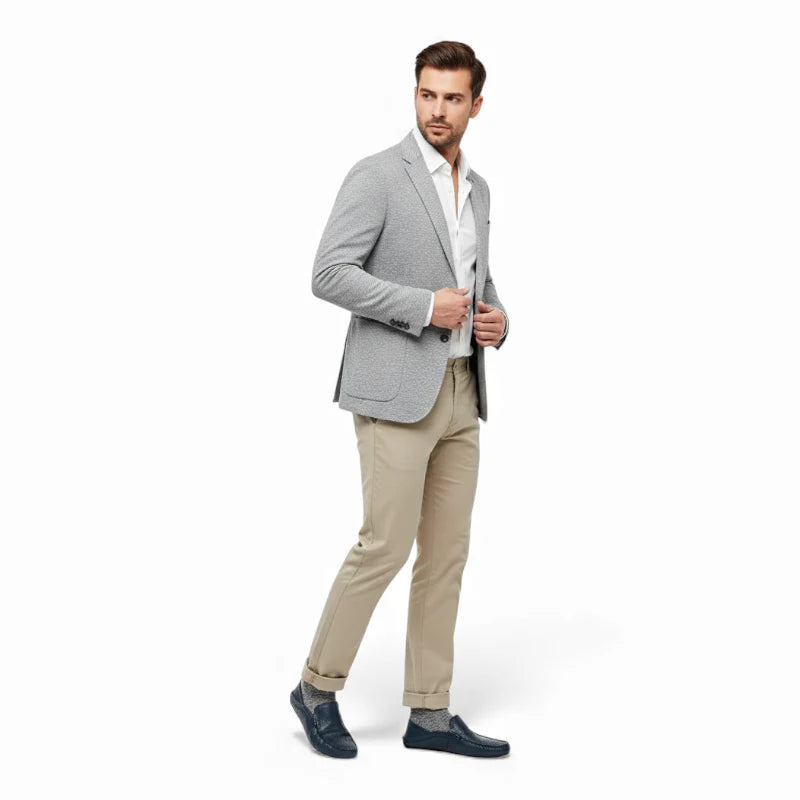 Mocassin Bleu Marine Homme Cuir