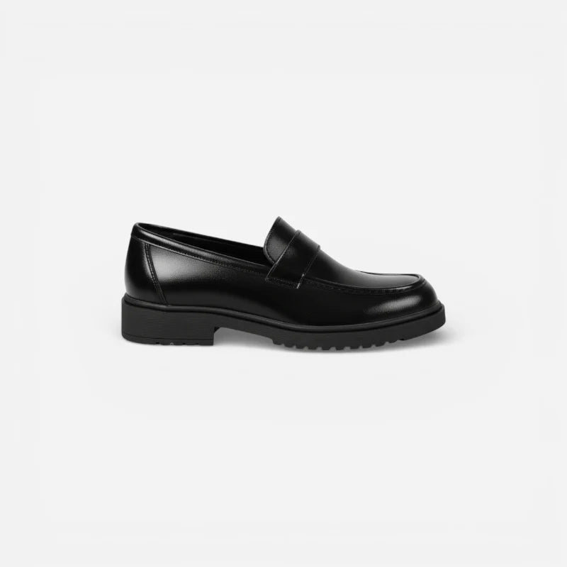 Mocassin Compensé En Cuir Vernis Femme Chic