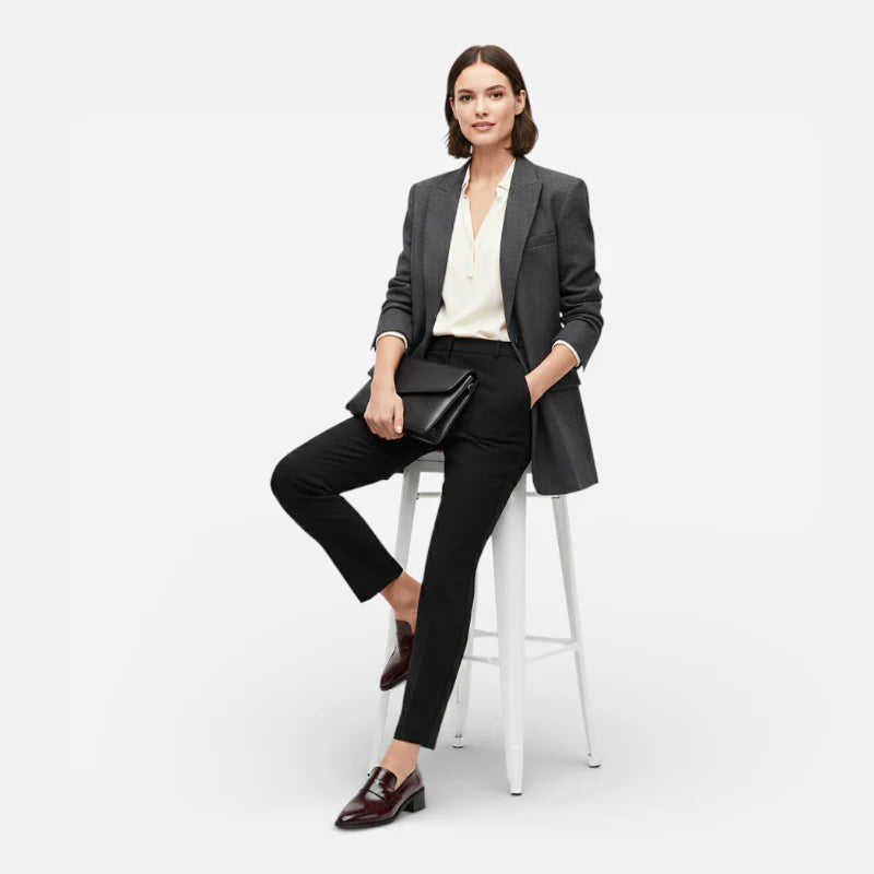 Mocassin En Cuir Bordeaux Vernis Brillant à Talon Femme