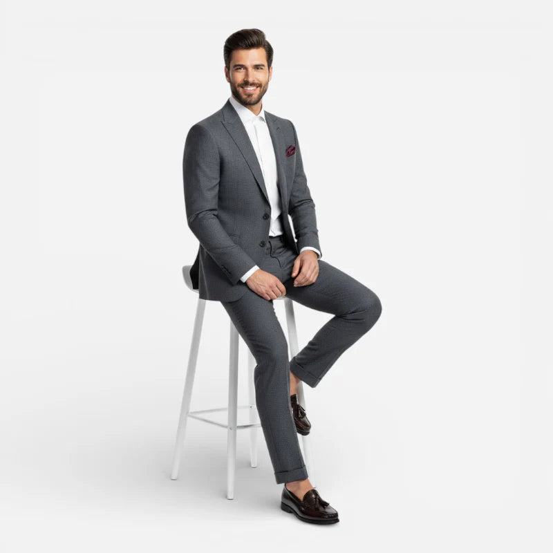 Mocassin En Cuir Vernis Marron Foncé Pour Homme à Gland