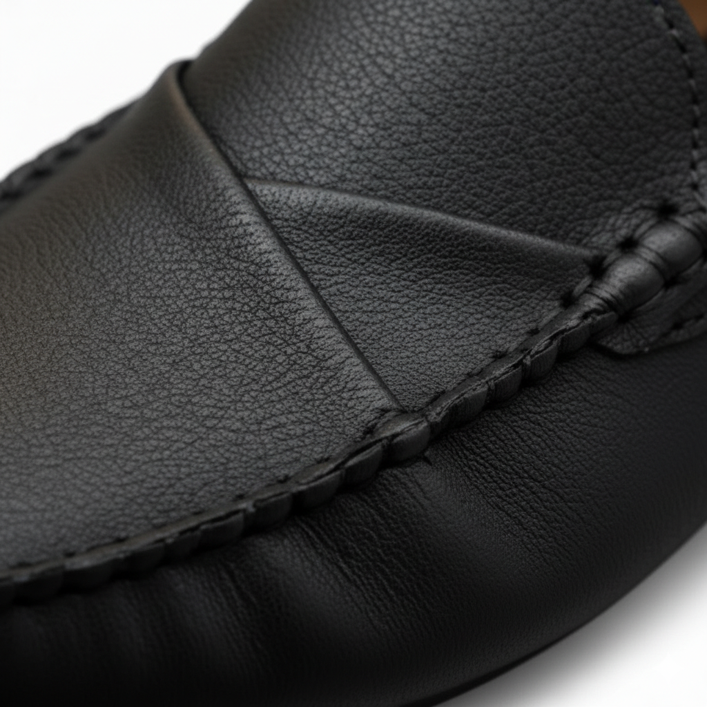 Mocassins Homme Cuir Souple Noir
