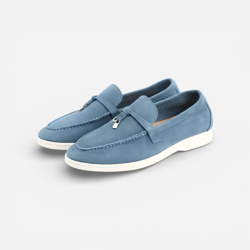 Mocassin Daim Bleu Gland