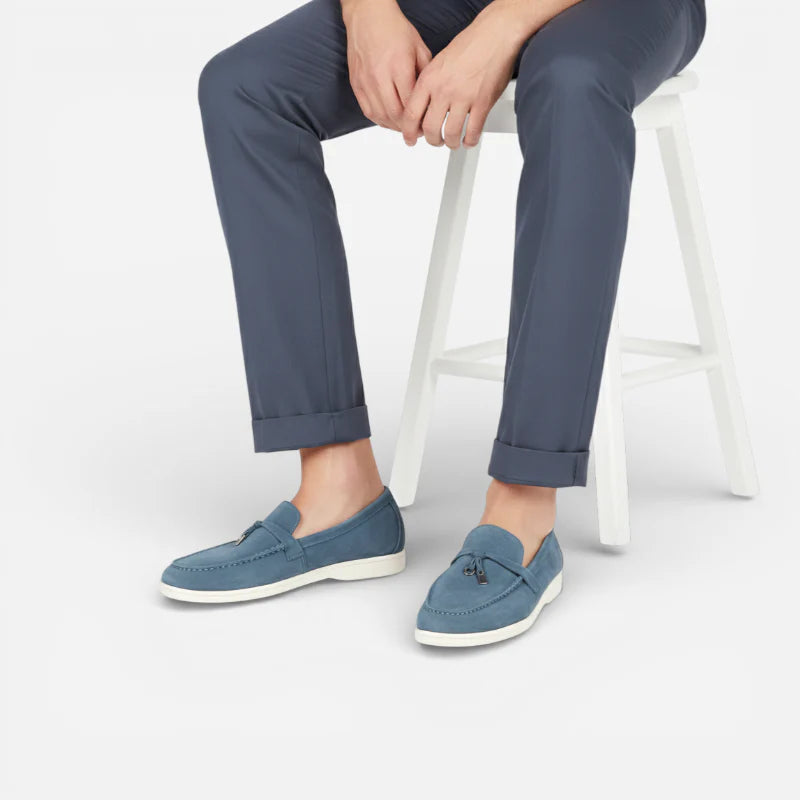 Mocassin Daim Bleu Gland