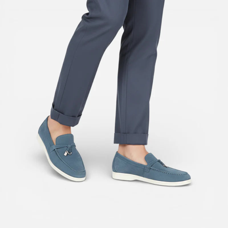Mocassin Daim Bleu Gland
