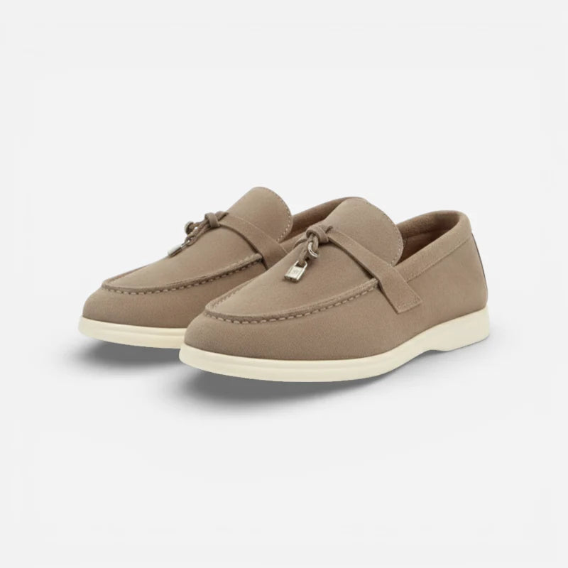 Mocassin En Daim Kaki à Gland
