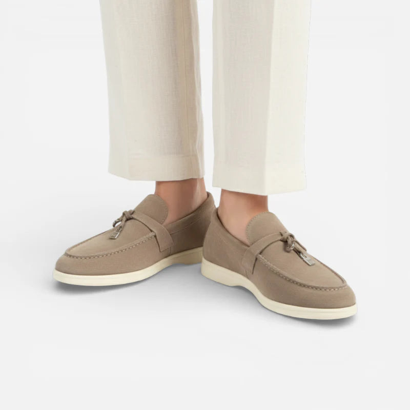 Mocassin En Daim Kaki à Gland