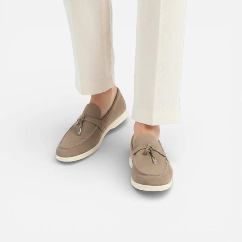 Mocassin En Daim Kaki à Gland