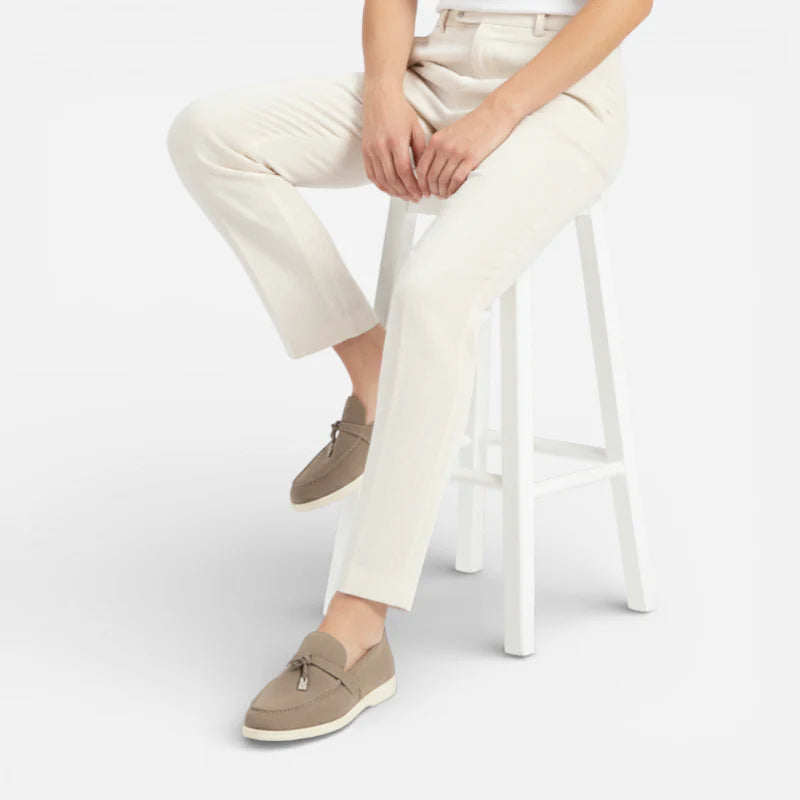 Mocassin En Daim Kaki à Gland